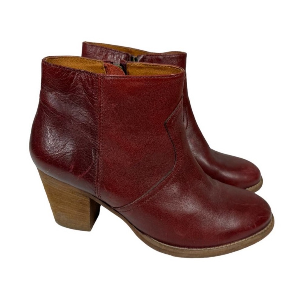 Madewell Winston booties wine red size 7